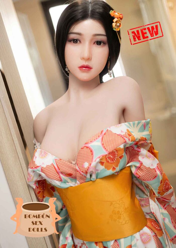 Muñeca de silicona con cabello implantado (real doll) Azami158cm - Imagen 5